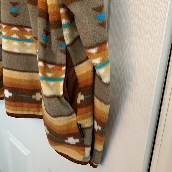 Ramatex Cabin Fever Aztec Print/ Western Style Fleece Pullover Size 2XL - Picture 2 of 5